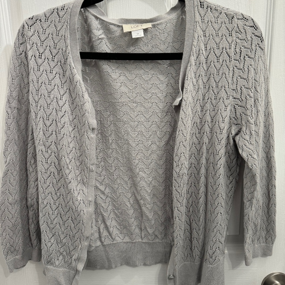 LOFT Crop Cardigan